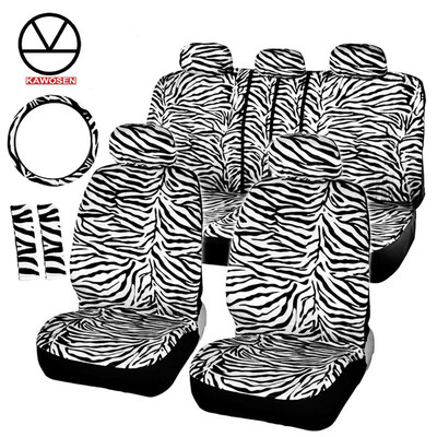 KAWOSEN Short Plush Luxury Zebra Seat Covers Universal Fit Most Car Seats Steering Wheel Cover Shoulder Pad White Seat Cover
KAWOSEN Short Plush Luxury Zebra Seat Covers Universal Fit Most Car Seats Steering Wheel Cover Shoulder Pad White Seat Cover