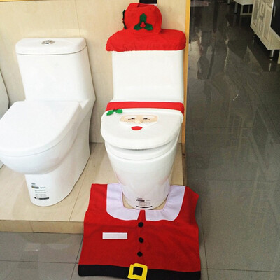 Santa Claus Bathroom Toilet Seat Cover&Rug Set Bathroom Decoration for Christmas Toilet mat flannel cloth
Santa Claus Bathroom Toilet Seat Cover&Rug Set Bathroom Decoration for Christmas Toilet mat flannel cloth