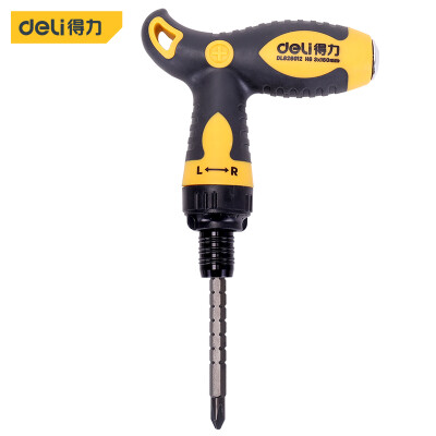Deli deli multi-function two-way T-type telescopic ratchet dual-purpose screwdriver chrome vanadium steel labor-saving screwdriver batch one cross screwdriver screwdriver DL626012
Deli deli multi-function two-way T-type telescopic ratchet dual-purpose screwdriver chrome vanadium steel labor-saving screwdriver batch one cross screwdriver screwdriver DL626012