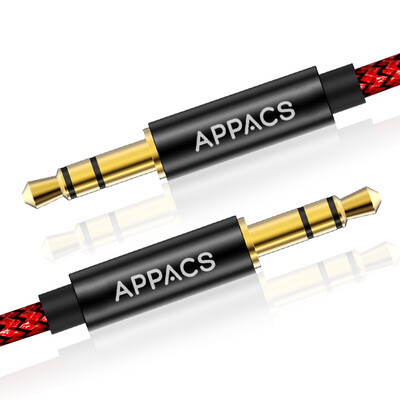 APPACS 35mm Audio Cable Male to Male Stereo AUX Cable Connectors Nylon Braided Cord
APPACS 35mm Audio Cable Male to Male Stereo AUX Cable Connectors Nylon Braided Cord