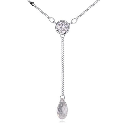 Fashion Jewelry Crystal from Austrian Water Drop Pendant Necklace For Women High Quality Accessories Gift White Gold Plated 23557
Fashion Jewelry Crystal from Austrian Water Drop Pendant Necklace For Women High Quality Accessories Gift White Gold Plated 23557