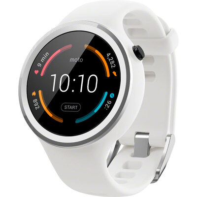 Motorola&39s new generation of Moto 360 Sport smart sports watch 45 mm silicone strap all-weather mixed backlit display with built-in GPS ice white
Motorola&39s new generation of Moto 360 Sport smart sports watch 45 mm silicone strap all-weather mixed backlit display with built-in GPS ice white