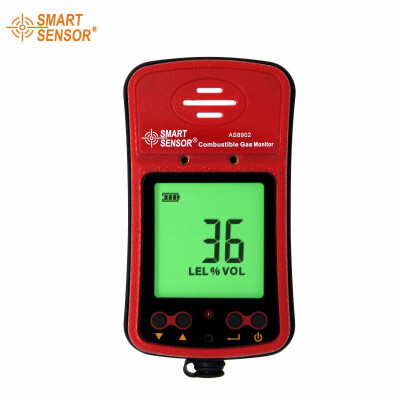 AS8902 High Sensivity Natural Gas leakage Detector Large LCD Backlightt Alarm Digital Combustible Gas Leak Tester Meter Monitor
AS8902 High Sensivity Natural Gas leakage Detector Large LCD Backlightt Alarm Digital Combustible Gas Leak Tester Meter Monitor