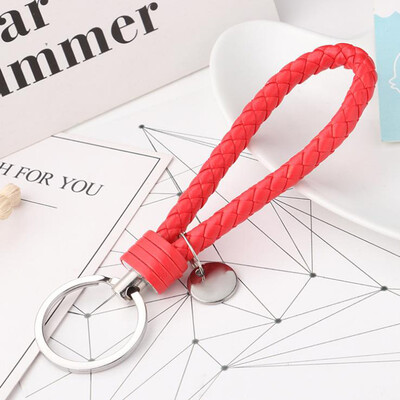Huashi car keychain braided rope handmade woven leather rope keychain male&female couple car key ring pendant car supplies red
Huashi car keychain braided rope handmade woven leather rope keychain male&female couple car key ring pendant car supplies red