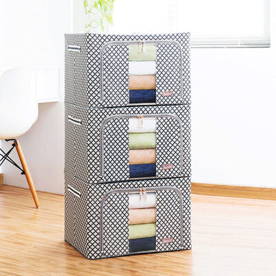 Youfen Oxford cloth storage box steel frame foldable clothes storage box quilt storage box large 66 liters 3 loaded lucky four-leaf clover
Youfen Oxford cloth storage box steel frame foldable clothes storage box quilt storage box large 66 liters 3 loaded lucky four-leaf clover