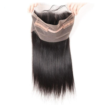 Pre Plucked 360 Lace Frontal Closure With Baby Hair silky straight 100 Brazilian Remy Hair Natural Black
Pre Plucked 360 Lace Frontal Closure With Baby Hair silky straight 100 Brazilian Remy Hair Natural Black
