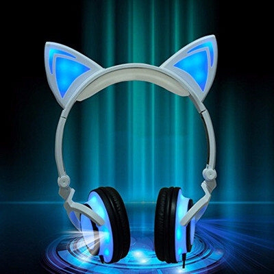 Cat Ear headphones LED Ear headphone cat earphone Flashing Glowing Headset Gaming Earphones for Adult&Children
Cat Ear headphones LED Ear headphone cat earphone Flashing Glowing Headset Gaming Earphones for Adult&Children