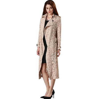 BUDULLY European Women Autumn Lace Trench Coat Long Outwears Loose Elegant Casual Winter Coats Ladies Large Size Casaco Feminino
BUDULLY European Women Autumn Lace Trench Coat Long Outwears Loose Elegant Casual Winter Coats Ladies Large Size Casaco Feminino