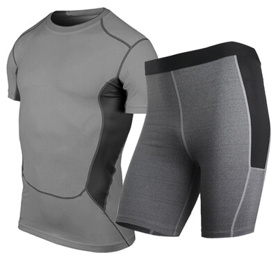 Running Quick Dry Gym Sportswear T-Shirt Shorts Tracksuit Sets Men Sports Suit
Running Quick Dry Gym Sportswear T-Shirt Shorts Tracksuit Sets Men Sports Suit
