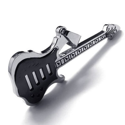 Hpolw Mens&Womens Polished Punk rock accessories Stainless Steel fashion Blue Music Symbol Guitar Pendant Necklace Jewelry
Hpolw Mens&Womens Polished Punk rock accessories Stainless Steel fashion Blue Music Symbol Guitar Pendant Necklace Jewelry