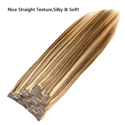 BHF Hair Clip In Hair 613 Blonde Straight Brazilian Clip In Human Hair Extensions 20" 7PcsSet120G 1B 2
BHF Hair Clip In Hair 613 Blonde Straight Brazilian Clip In Human Hair Extensions 20" 7PcsSet120G 1B 2