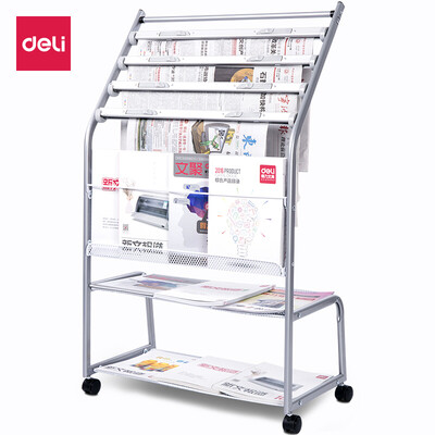 Deli deli five-layer aluminum alloy clip newspaper rack newspaper rack magazine display rack 6353501050mm 9304
Deli deli five-layer aluminum alloy clip newspaper rack newspaper rack magazine display rack 6353501050mm 9304