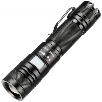 Tactical Flashlight Water-proof Zoomable Torch Super Bright 950 Lumens Cree LED With 18650 Battery IncludedRechargeable With USB
Tactical Flashlight Water-proof Zoomable Torch Super Bright 950 Lumens Cree LED With 18650 Battery IncludedRechargeable With USB