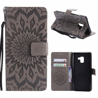 MOONCASE Samsung Galaxy A8 2018 Wallet CaseSun Flower Pattern Embossed PU Leather Magnetic Flip Cover Card Holders - Grey
MOONCASE Samsung Galaxy A8 2018 Wallet CaseSun Flower Pattern Embossed PU Leather Magnetic Flip Cover Card Holders - Grey