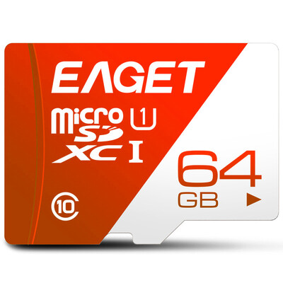 Yi Jie EAGET T1 64GB reading speed 100MB s Class10 high-speed highly durable video surveillance camera memory card Micro SDHC memory card TF card
Yi Jie EAGET T1 64GB reading speed 100MB s Class10 high-speed highly durable video surveillance camera memory card Micro SDHC memory card TF card