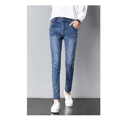 Autumn&winter models womens jeans high waist stretch large size nine pants versatile stitching feet harem pants loose Europea
Autumn&winter models womens jeans high waist stretch large size nine pants versatile stitching feet harem pants loose Europea