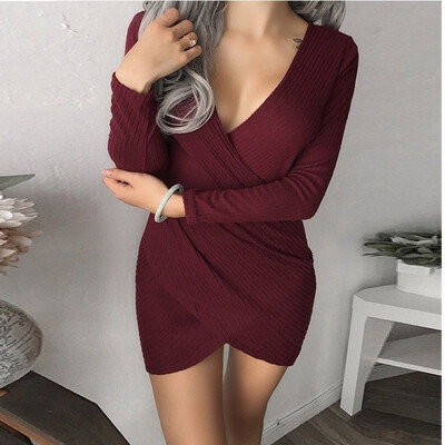 Women Fashion Spring Knitted Sweaters Casual Cotton Bottoming Pullover Dress Solid Color Loose Long Sleeve Robe Sexy Knitting
Women Fashion Spring Knitted Sweaters Casual Cotton Bottoming Pullover Dress Solid Color Loose Long Sleeve Robe Sexy Knitting