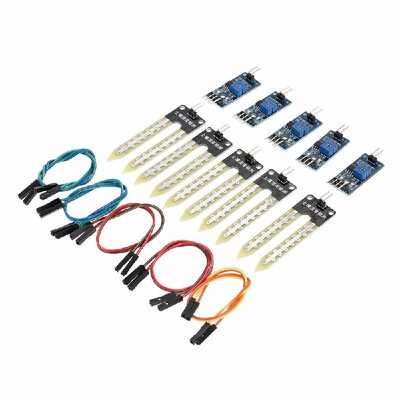 Kit 5pcs Soil Humidity Hygrometer Moisture Detection Sensor Module Automatic Watering System for Arduino 12pcs Breadboard J7R6U8C
Kit 5pcs Soil Humidity Hygrometer Moisture Detection Sensor Module Automatic Watering System for Arduino 12pcs Breadboard J7R6U8C