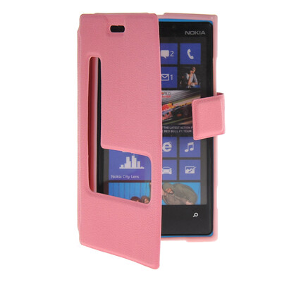 MOONCASE View Window Leather Side Flip Pouch Stand Shell Back Case Cover for Nokia Lumia 920 Pink
MOONCASE View Window Leather Side Flip Pouch Stand Shell Back Case Cover for Nokia Lumia 920 Pink