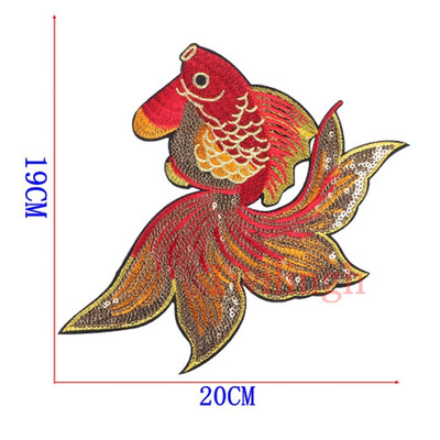 twilingh Patches Sewing Iron-On Accessories Fish Embroidered Sequined Patches For Clothing
twilingh Patches Sewing Iron-On Accessories Fish Embroidered Sequined Patches For Clothing