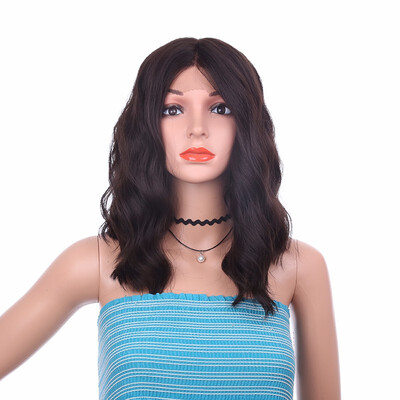 16inch Short Body Wave Wig Brown Synthetic Lace Front Wig Heat Resistant Natural Black Bob Wig For Women
16inch Short Body Wave Wig Brown Synthetic Lace Front Wig Heat Resistant Natural Black Bob Wig For Women