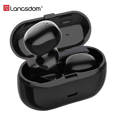 Langsdom T6 TWS Wireless Bluetooth earphones Mini Invisible Sport Bluetooth headset With Charging Box For xiaomi fone de ouvido
Langsdom T6 TWS Wireless Bluetooth earphones Mini Invisible Sport Bluetooth headset With Charging Box For xiaomi fone de ouvido