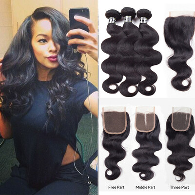 Star Show Brazilian Virgin Hair Bundles with Lace Closure 3 Bundles Body Wave Human Hair with Crochet Closure Full&Thick
Star Show Brazilian Virgin Hair Bundles with Lace Closure 3 Bundles Body Wave Human Hair with Crochet Closure Full&Thick