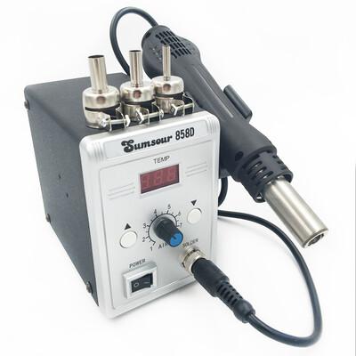 Hot Air Gun 858D 700W BGA Rework Solder Station Soldering Heat Air Gun Station 220V For SMD SMT Welding Repair
Hot Air Gun 858D 700W BGA Rework Solder Station Soldering Heat Air Gun Station 220V For SMD SMT Welding Repair
