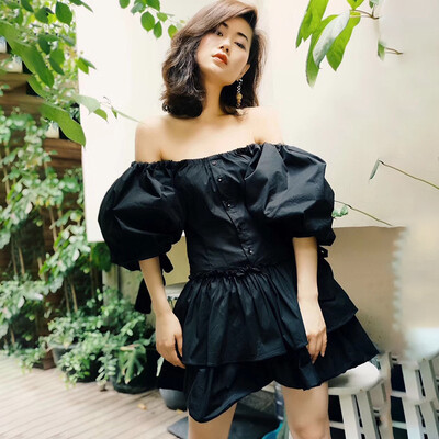 Off Shoulde Dress Female Slash Neck Puff Sleeve Lace Up Tunic High Waist A Line Dresses 2018 Summer Oversize Sweet
Off Shoulde Dress Female Slash Neck Puff Sleeve Lace Up Tunic High Waist A Line Dresses 2018 Summer Oversize Sweet