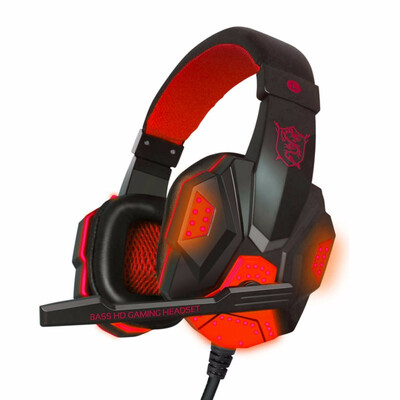 High Quality Sound Effect Gaming Headset with LED Light Over Ear Glowing Stereo Headphones with Microphone for Computer PC Laptop
High Quality Sound Effect Gaming Headset with LED Light Over Ear Glowing Stereo Headphones with Microphone for Computer PC Laptop