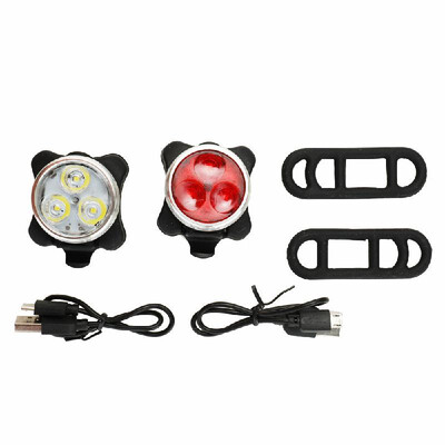 3pcs LED Lights of Each USB Rechargeable Bright Headlight And Red Taillight of Bike Light Set Waterproof Warning Lights for Outdoo
3pcs LED Lights of Each USB Rechargeable Bright Headlight And Red Taillight of Bike Light Set Waterproof Warning Lights for Outdoo
