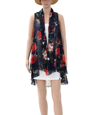 Chiffon Sleeveless Vest Style Scarf Wrap Skirt Tops Sarong Tunics Magic Scarf Cape Beach Cover up
Chiffon Sleeveless Vest Style Scarf Wrap Skirt Tops Sarong Tunics Magic Scarf Cape Beach Cover up