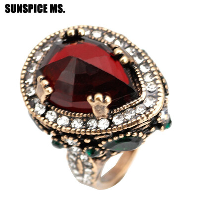 Unique Big Natural Stones Vintage Ring Indian Jewelry Antique Gold Color Turkey Ethnic Wedding Rings Bijoux Anillo Gift 2018 New
Unique Big Natural Stones Vintage Ring Indian Jewelry Antique Gold Color Turkey Ethnic Wedding Rings Bijoux Anillo Gift 2018 New