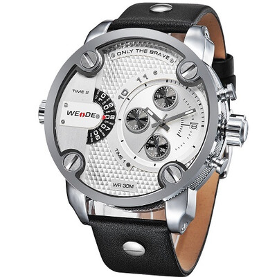 Weide 3301 мужчин военных кварцевые спортивные часы кожаным ремешком размер наручные часы
Weide 3301 мужчин военных кварцевые спортивные часы кожаным ремешком размер наручные часы