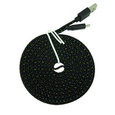 3Ft 6Ft 10Ft Durable Nylon Braided Flat Micro USB Charger Data Cable for Samsung Galaxy S4 HTC Sony LG
3Ft 6Ft 10Ft Durable Nylon Braided Flat Micro USB Charger Data Cable for Samsung Galaxy S4 HTC Sony LG