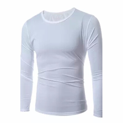 Summer Spring Simple Shirt Long-sleeved Round Neck Mens Casual Slim Pure Color T-shirt
Summer Spring Simple Shirt Long-sleeved Round Neck Mens Casual Slim Pure Color T-shirt