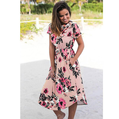 Ruiyige 2018 Women Floral Print Boho Long Dresses Sexy Summer Maxi Beach Tunic Dress Holiday Short Sleeve Pocket O-neck Vestidos
Ruiyige 2018 Women Floral Print Boho Long Dresses Sexy Summer Maxi Beach Tunic Dress Holiday Short Sleeve Pocket O-neck Vestidos