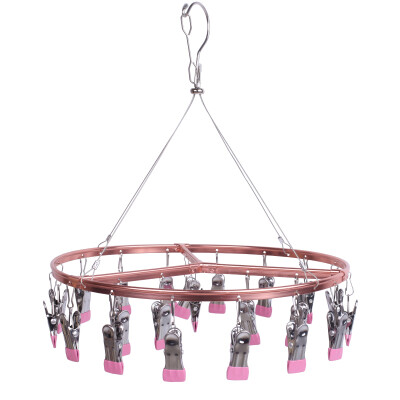 multi-clip stainless steel drying socks hanger drying rack hanger cute powder 22 clip -Y816
multi-clip stainless steel drying socks hanger drying rack hanger cute powder 22 clip -Y816