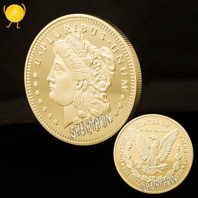 1896 Morgan gold plated commemorative coin free eagle challenges coin copy coins collectibles
1896 Morgan gold plated commemorative coin free eagle challenges coin copy coins collectibles