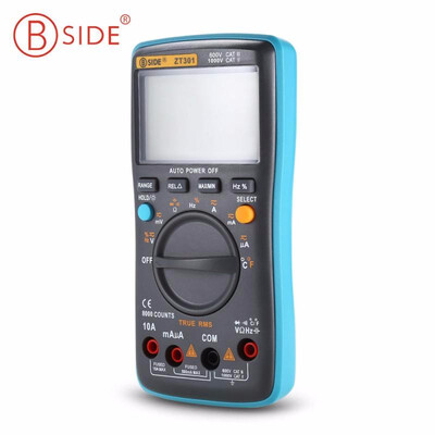 BSIDE ZT301 Portable Handheld Digital Multimeter 8000 Counts LED Backlight Large LCD Display Electrical Test Diagnostic Machine
BSIDE ZT301 Portable Handheld Digital Multimeter 8000 Counts LED Backlight Large LCD Display Electrical Test Diagnostic Machine