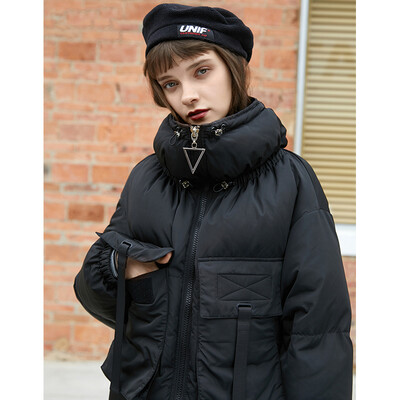 PASS2018 new winter black down jacket womens long section loose fashion warm jacket thickening tide 68409PA12014 black
PASS2018 new winter black down jacket womens long section loose fashion warm jacket thickening tide 68409PA12014 black
