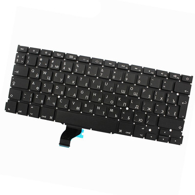 NEW Laptop Keyboard For Apple Macbook Pro 13" A1502 ME864 ME865 ME866 RU RUSSIAN keyboard 2013-2015 Years black&new
NEW Laptop Keyboard For Apple Macbook Pro 13" A1502 ME864 ME865 ME866 RU RUSSIAN keyboard 2013-2015 Years black&new