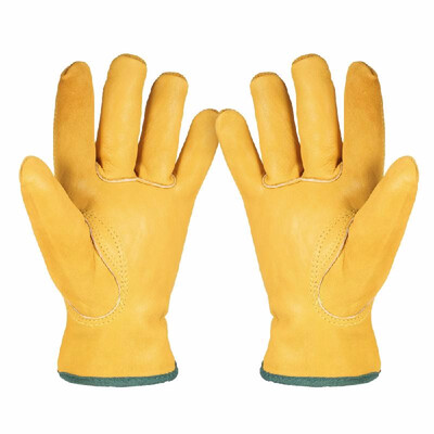 Leather Working Gloves Mens Work Cowhide Gloves Gardening Digging Planting Plant Flower Pruning Protective Glove Driver Security
Leather Working Gloves Mens Work Cowhide Gloves Gardening Digging Planting Plant Flower Pruning Protective Glove Driver Security