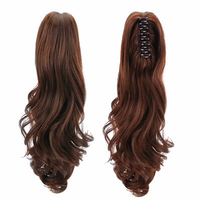 Synthetic Ponytail Wig Hair Extensions Claw on Hairpiece 18inch Long Wave Blonde Clip In Ponytail Hair Extensions Heat Resistant
Synthetic Ponytail Wig Hair Extensions Claw on Hairpiece 18inch Long Wave Blonde Clip In Ponytail Hair Extensions Heat Resistant