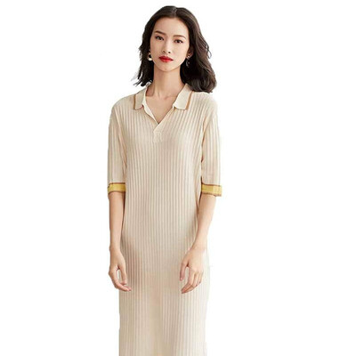 Ice silk knit dress female POPL collar 2018 new womens summer loose T-shirt large size was thin five-point sleeve
Ice silk knit dress female POPL collar 2018 new womens summer loose T-shirt large size was thin five-point sleeve