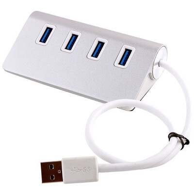 High Speed Aluminum 4 Ports USB 30 Hub Portable USB Splitter For Macbook iMac Notebook Laptop PC
High Speed Aluminum 4 Ports USB 30 Hub Portable USB Splitter For Macbook iMac Notebook Laptop PC