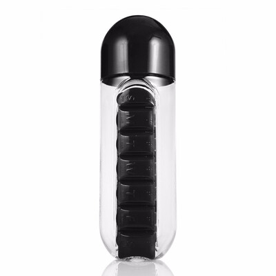 Outdoor Portable Water Bottle with Pill Case body is made of PC&the cover is made of PP 600ml for outdoor activities
Outdoor Portable Water Bottle with Pill Case body is made of PC&the cover is made of PP 600ml for outdoor activities