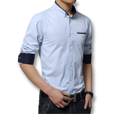 Free Shipping Men Casual Dress Shirts 2016 New Mens Fashion Shirts Long Sleeved Slim Fits Shirts Cotton Hot Sale Autumn Spring
Free Shipping Men Casual Dress Shirts 2016 New Mens Fashion Shirts Long Sleeved Slim Fits Shirts Cotton Hot Sale Autumn Spring