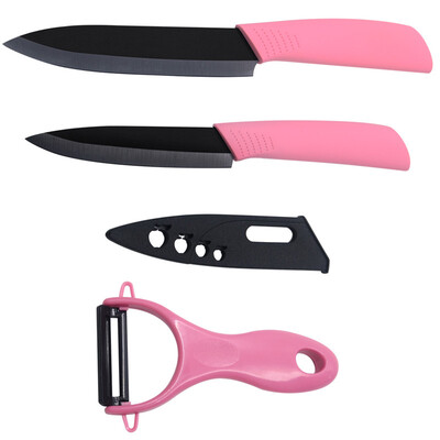 Hot sale kicthen knives 4 inch utility 5 inch slicing pink ceramic knives with one peeler XYJ brand cooking knives set
Hot sale kicthen knives 4 inch utility 5 inch slicing pink ceramic knives with one peeler XYJ brand cooking knives set