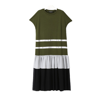 2018 New Arrival Summer Women Fashion Chiffon Striped Patchwork Hit Color Shor Sleeve Long Dress Women
2018 New Arrival Summer Women Fashion Chiffon Striped Patchwork Hit Color Shor Sleeve Long Dress Women